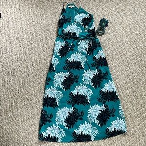 LOFT Sleeveless Floral Maxi Dress - Size 2 Petite